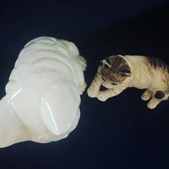 🐈‍⬛ VINTAGE 1960’s CERAMIC CAT KITTY DECOR PIECES - Picture 8 of 10